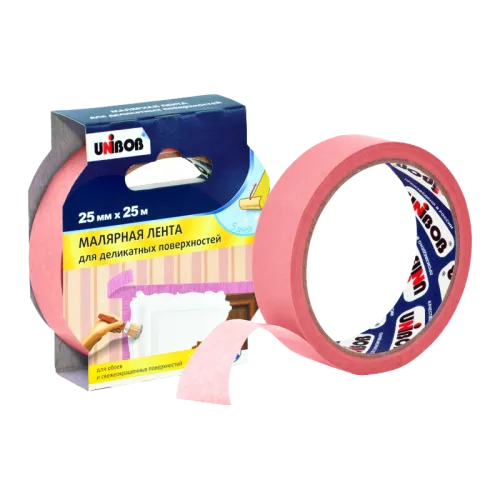 Малярная лента UNIBOB 25 мм х 25 м