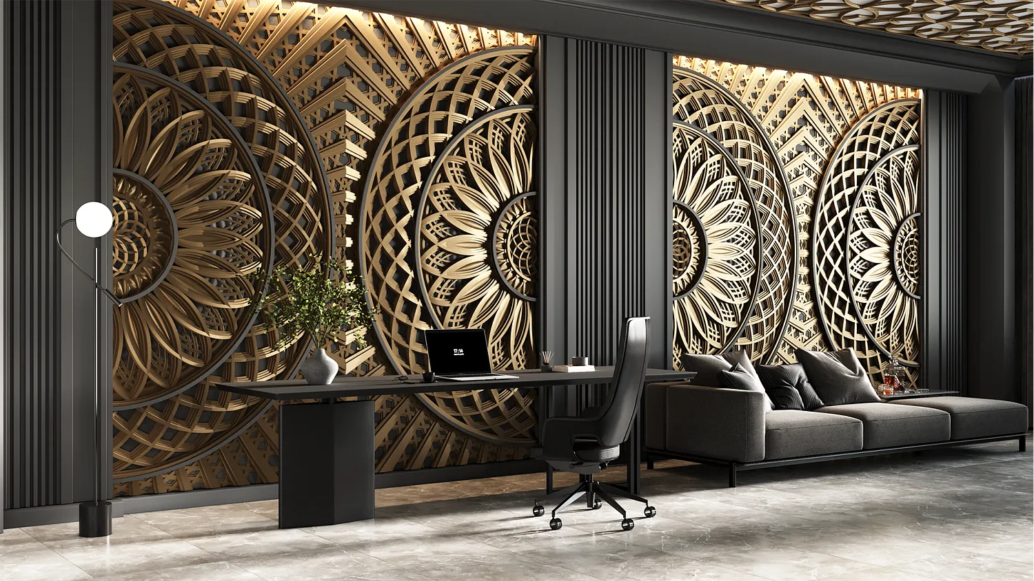 Гипсовое панно SHANGRILA