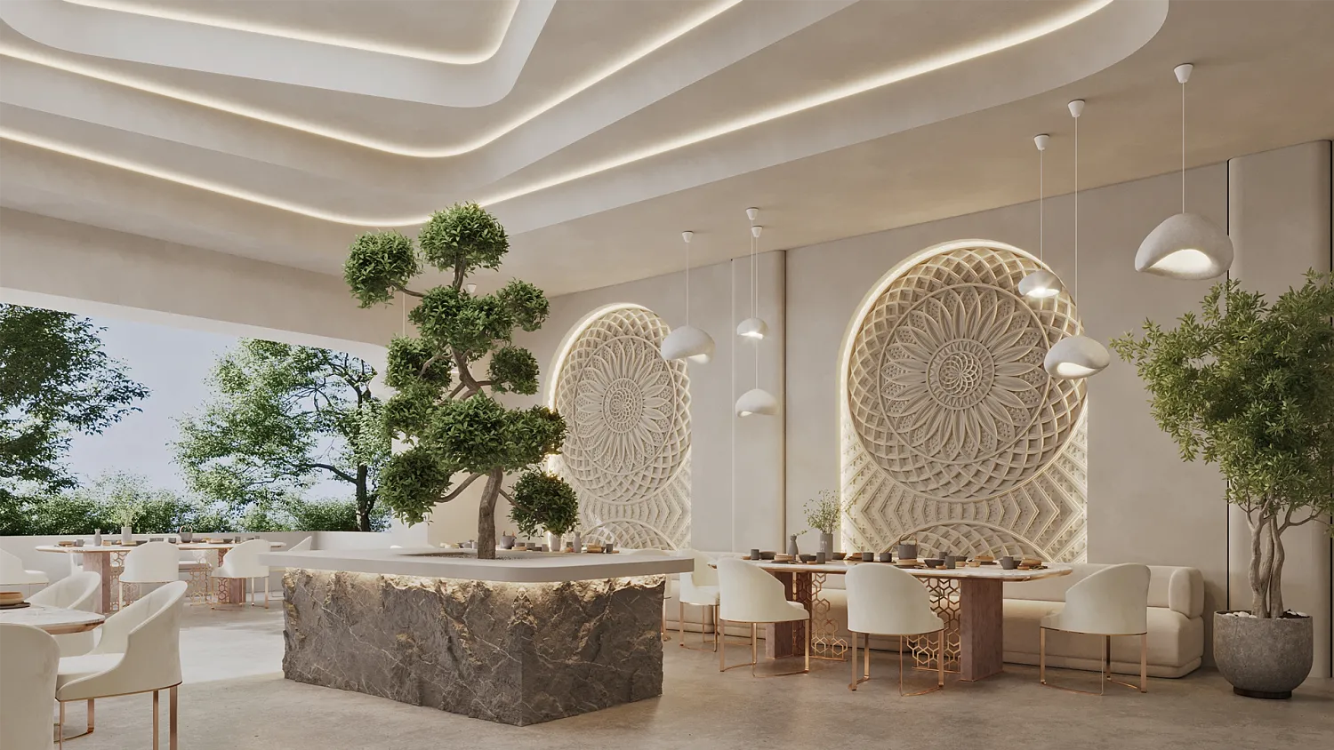 Гипсовое панно SHANGRILA